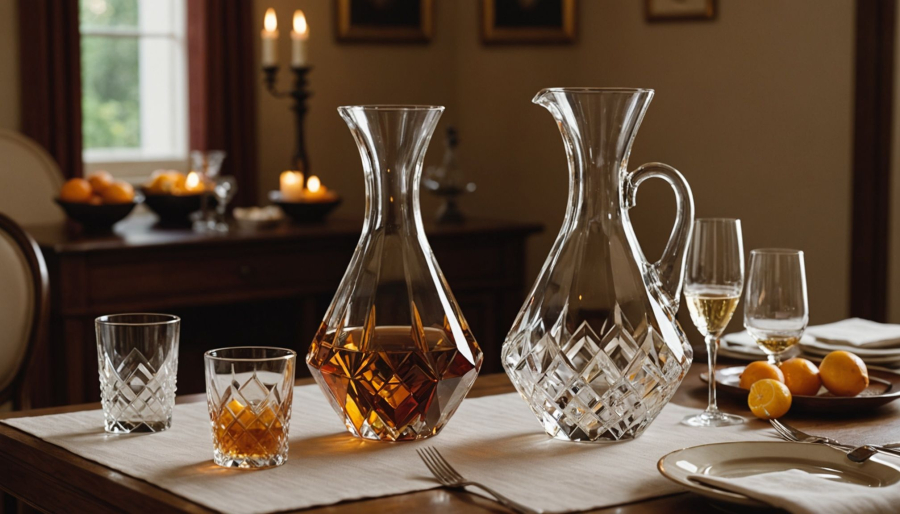 Wie eine kristallkaraffe den esstisch aufwertet